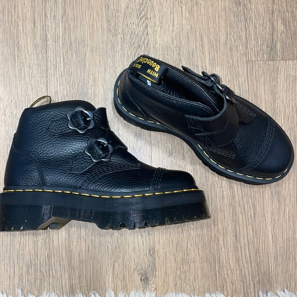 Dr. Martens Devon Flower Ankle Boots - Picture 5 of 9